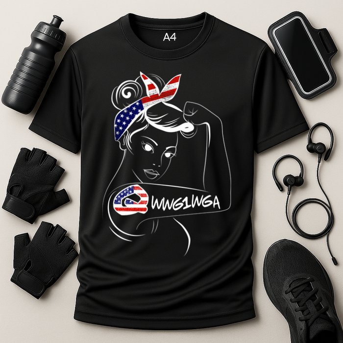 Qanon WWG1WGA  Cooling Performance Crew T-Shirt