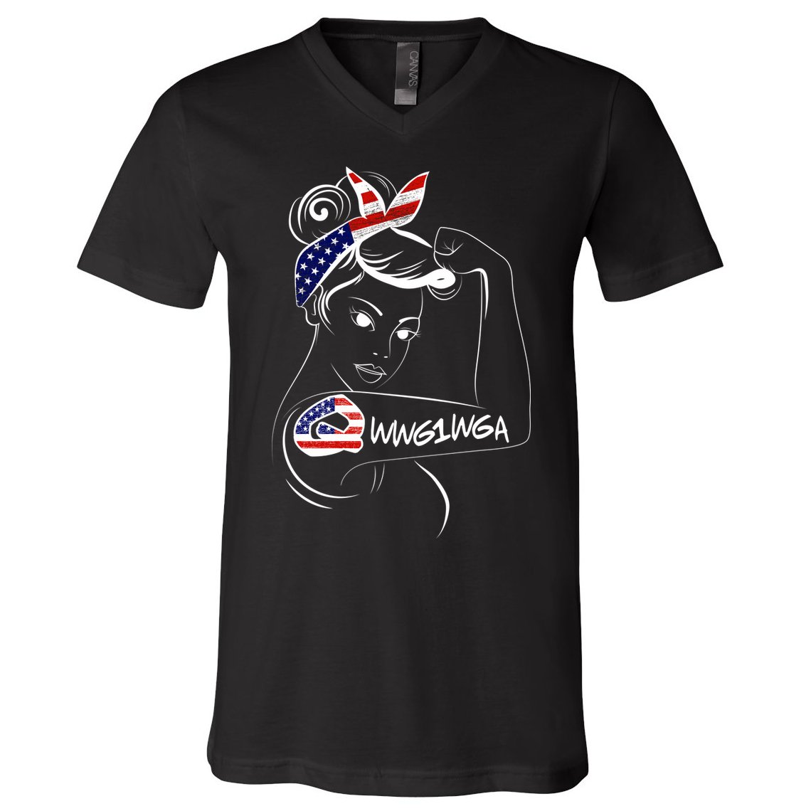 Qanon WWG1WGA  V-Neck T-Shirt