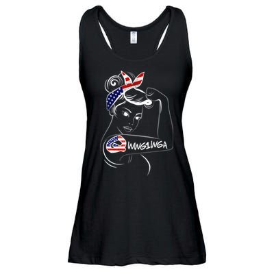 Qanon WWG1WGA  Ladies Essential Flowy Tank