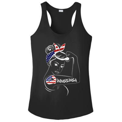 Qanon WWG1WGA  Ladies PosiCharge Competitor Racerback Tank