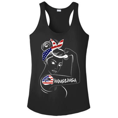 Qanon WWG1WGA  Ladies PosiCharge Competitor Racerback Tank