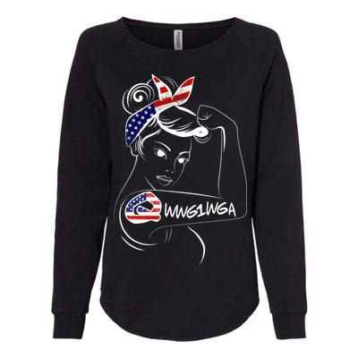 Qanon WWG1WGA  Womens California Wash Sweatshirt