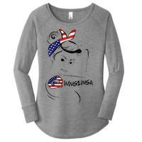 Qanon WWG1WGA  Women's Perfect Tri Tunic Long Sleeve Shirt