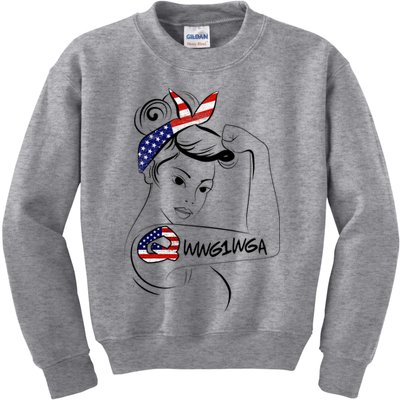 Qanon WWG1WGA  Kids Sweatshirt