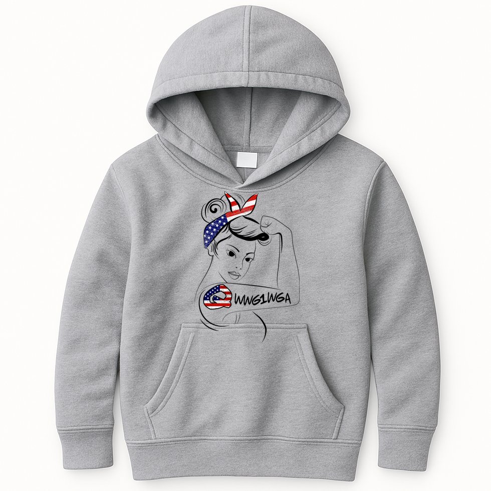 Qanon WWG1WGA  Kids Hoodie
