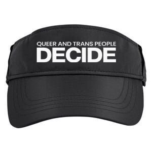 Queer And People Decide Lgbtq+ Pride Month Adult Drive Performance Visor