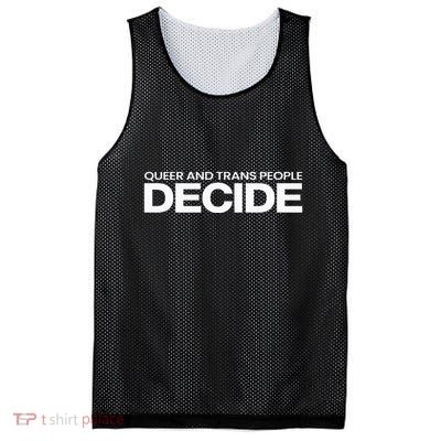 Queer And People Decide Lgbtq+ Pride Month Mesh Reversible Basketball Jersey Tank