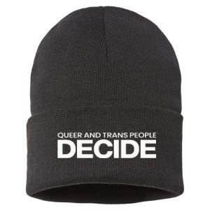 Queer And People Decide Lgbtq+ Pride Month Sustainable Knit Beanie