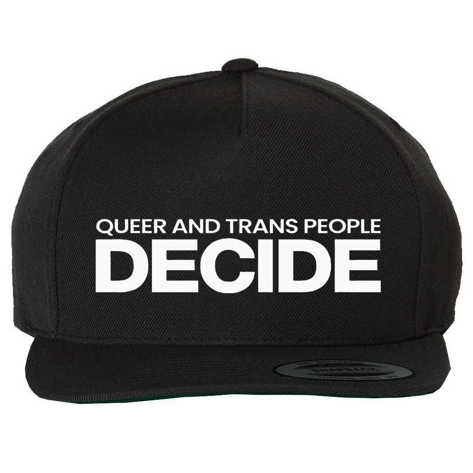 Queer And People Decide Lgbtq+ Pride Month Wool Snapback Cap