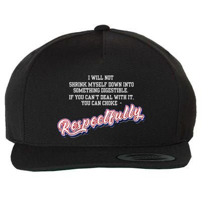 Queer Af Wool Snapback Cap