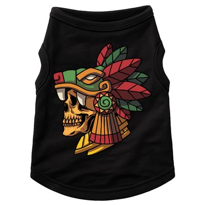 Quetzalcoatl Aztec Skull Mayan Ancient Inca Toltec Gift Doggie Tank