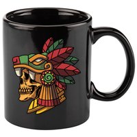 Quetzalcoatl Aztec Skull Mayan Ancient Inca Toltec Gift 11oz C Handle Ceramic Mug