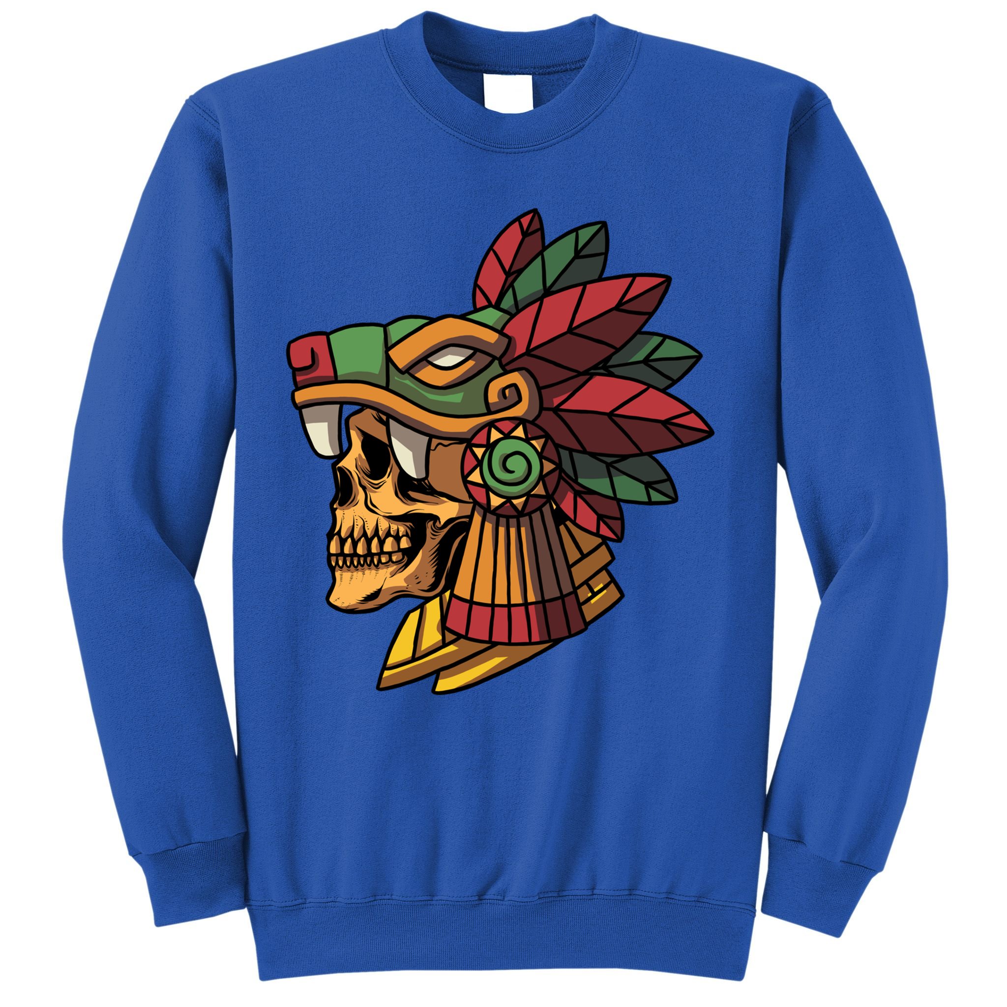 Quetzalcoatl Aztec Skull Mayan Ancient Inca Toltec Gift Sweatshirt