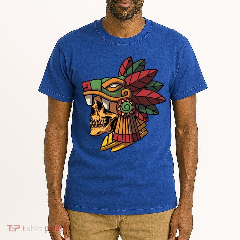 Quetzalcoatl Aztec Skull Mayan Ancient Inca Toltec Gift Tall T-Shirt