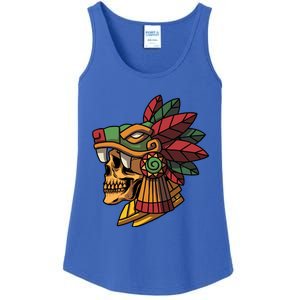 Quetzalcoatl Aztec Skull Mayan Ancient Inca Toltec Gift Ladies Essential Tank