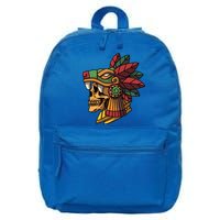 Quetzalcoatl Aztec Skull Mayan Ancient Inca Toltec Gift 16 in Basic Backpack