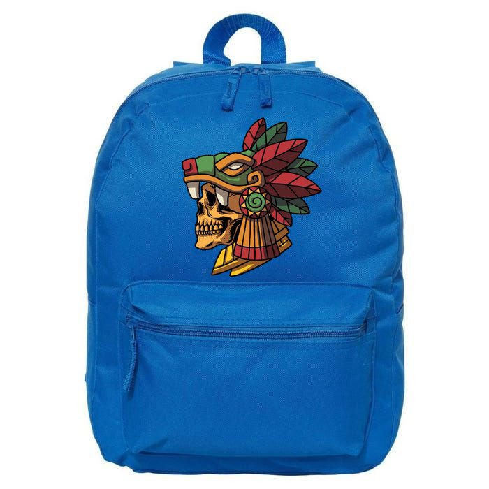 Quetzalcoatl Aztec Skull Mayan Ancient Inca Toltec Gift 16 in Basic Backpack