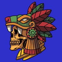 Quetzalcoatl Aztec Skull Mayan Ancient Inca Toltec Gift 16 in Basic Backpack