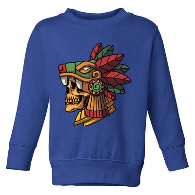 Quetzalcoatl Aztec Skull Mayan Ancient Inca Toltec Gift Toddler Sweatshirt