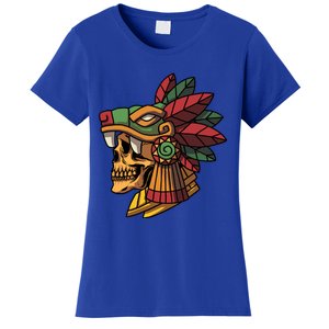 Quetzalcoatl Aztec Skull Mayan Ancient Inca Toltec Gift Women's T-Shirt