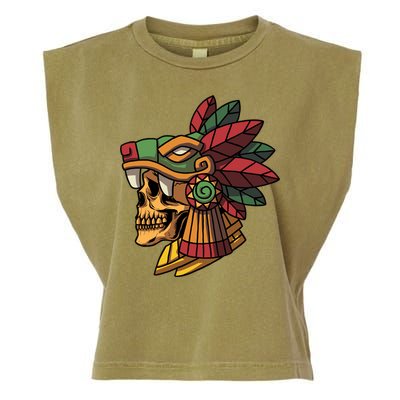 Quetzalcoatl Aztec Skull Mayan Ancient Inca Toltec Gift Garment-Dyed Women's Muscle Tee