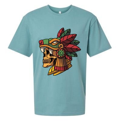 Quetzalcoatl Aztec Skull Mayan Ancient Inca Toltec Gift Sueded Cloud Jersey T-Shirt