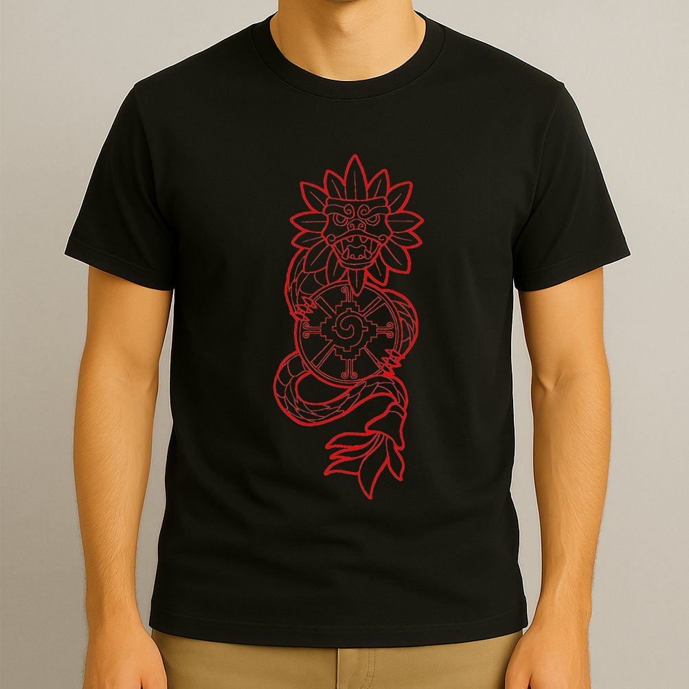 Quetzalcoatl Aztec Serpent Mayan Aztec Stone Inca Toltec T-Shirt