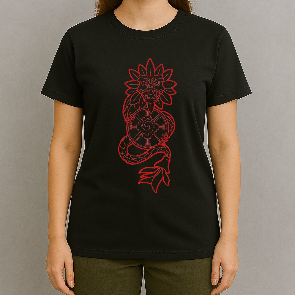 Quetzalcoatl Aztec Serpent Mayan Aztec Stone Inca Toltec T-Shirt