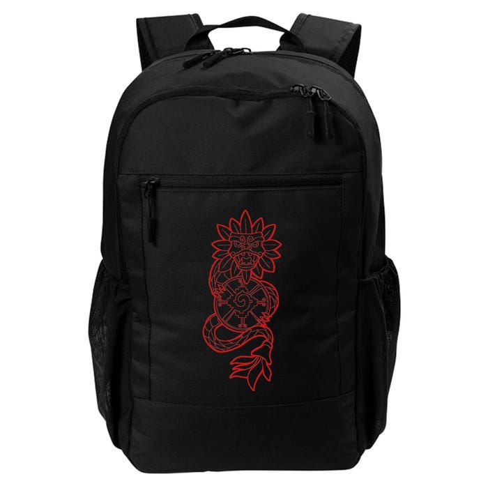 Quetzalcoatl Aztec Serpent Mayan Aztec Stone Inca Toltec Backpack