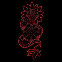 Quetzalcoatl Aztec Serpent Mayan Aztec Stone Inca Toltec Magnet