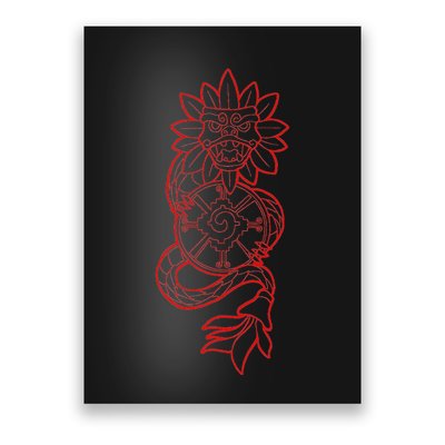 Quetzalcoatl Aztec Serpent Mayan Aztec Stone Inca Toltec Poster