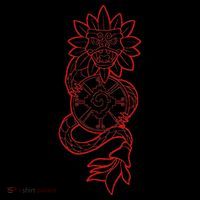 Quetzalcoatl Aztec Serpent Mayan Aztec Stone Inca Toltec Poster