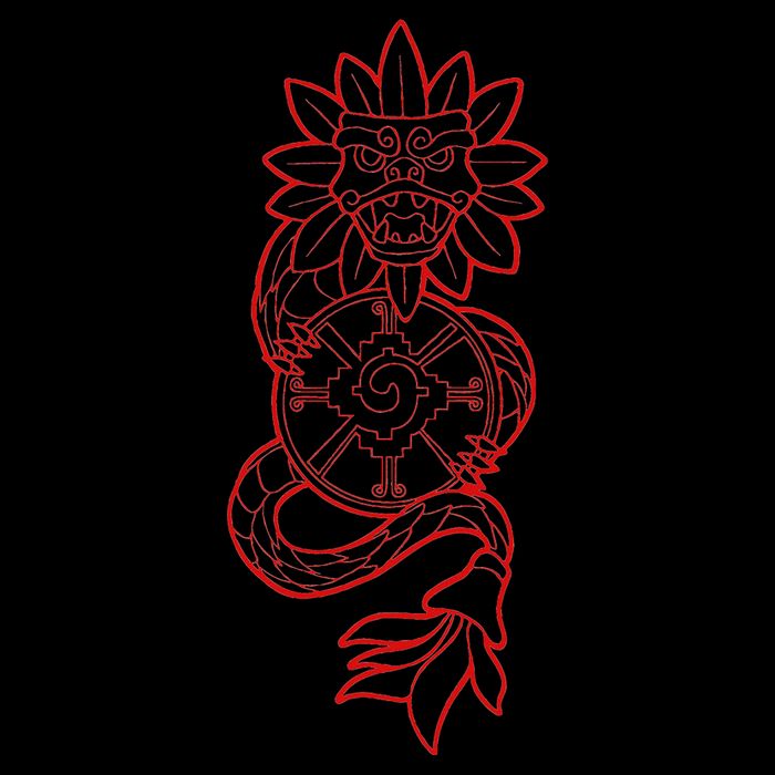 Quetzalcoatl Aztec Serpent Mayan Aztec Stone Inca Toltec Poster