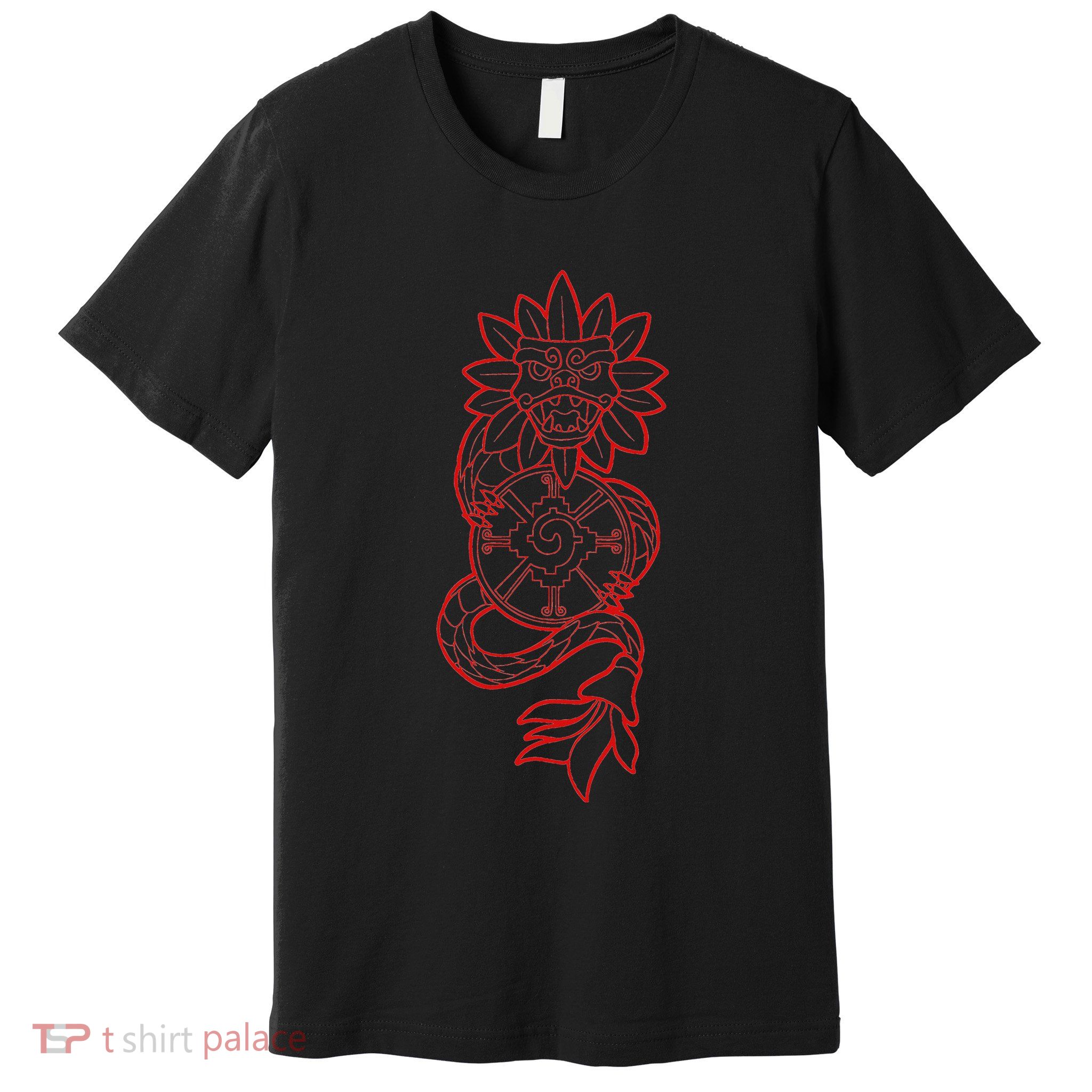 Quetzalcoatl Aztec Serpent Mayan Aztec Stone Inca Toltec Premium T-Shirt