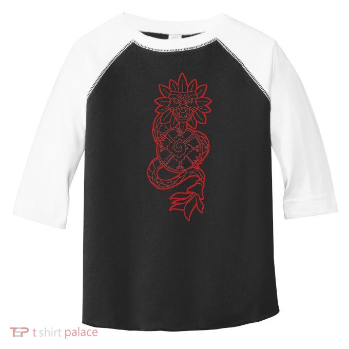 Quetzalcoatl Aztec Serpent Mayan Aztec Stone Inca Toltec Toddler Fine Jersey T-Shirt