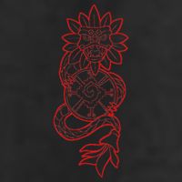 Quetzalcoatl Aztec Serpent Mayan Aztec Stone Inca Toltec Golf Towel