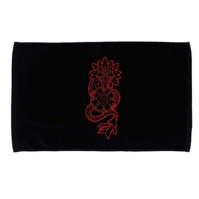 Quetzalcoatl Aztec Serpent Mayan Aztec Stone Inca Toltec Microfiber Hand Towel