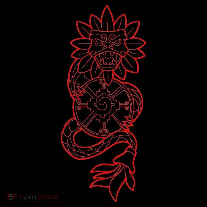 Quetzalcoatl Aztec Serpent Mayan Aztec Stone Inca Toltec Short Acrylic Beanie