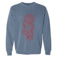 Quetzalcoatl Aztec Serpent Mayan Aztec Stone Inca Toltec Garment-Dyed Sweatshirt