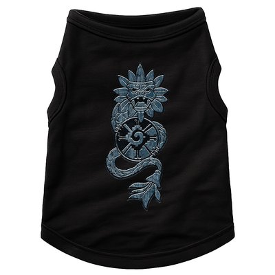 Quetzalcoatl Aztec Serpent Mayan Aztec Stone Inca Toltec Doggie Tank