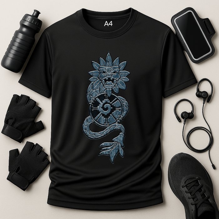Quetzalcoatl Aztec Serpent Mayan Aztec Stone Inca Toltec Cooling Performance Crew T-Shirt