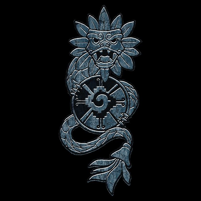 Quetzalcoatl Aztec Serpent Mayan Aztec Stone Inca Toltec Drawstring Bag