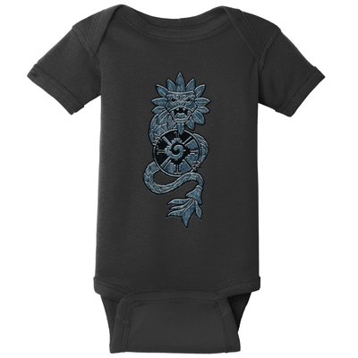 Quetzalcoatl Aztec Serpent Mayan Aztec Stone Inca Toltec Baby Bodysuit