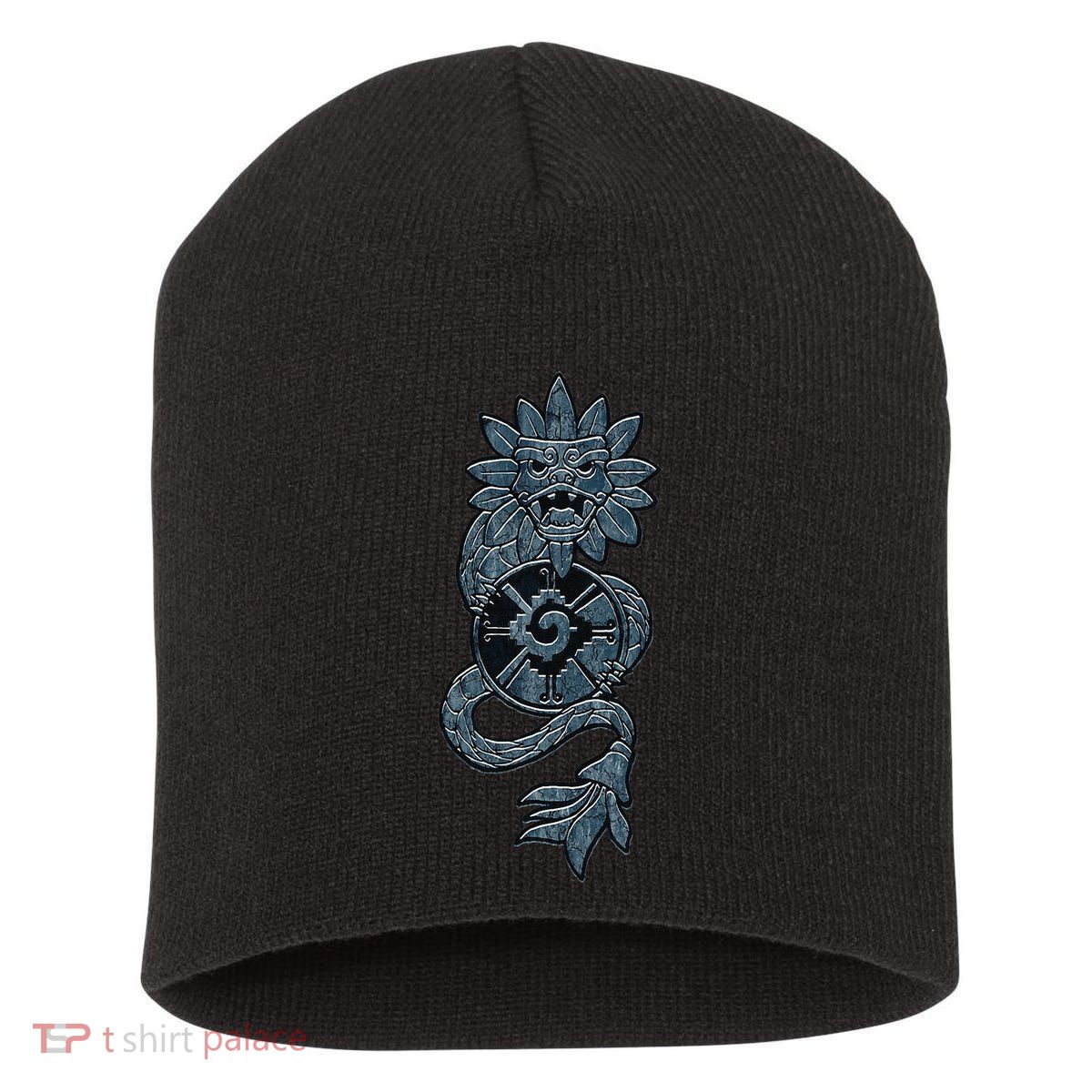 Quetzalcoatl Aztec Serpent Mayan Aztec Stone Inca Toltec Short Acrylic Beanie