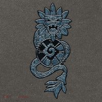Quetzalcoatl Aztec Serpent Mayan Aztec Stone Inca Toltec Cotton Canvas Backpack