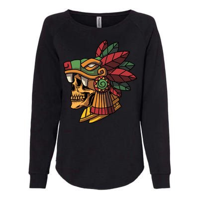 Quetzalcoatl Aztec Skull Mayan Ancient Inca Toltec Gift Womens California Wash Sweatshirt