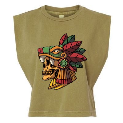 Quetzalcoatl Aztec Skull Mayan Ancient Inca Toltec Gift Garment-Dyed Women's Muscle Tee