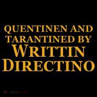 Quentinen And Tarantined By Writtin Directino Drawstring Bag