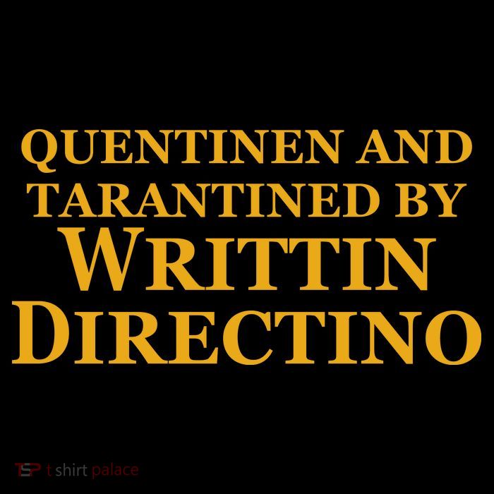 Quentinen And Tarantined By Writtin Directino Drawstring Bag