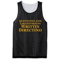 Quentinen And Tarantined By Writtin Directino Mesh Reversible Basketball Jersey Tank